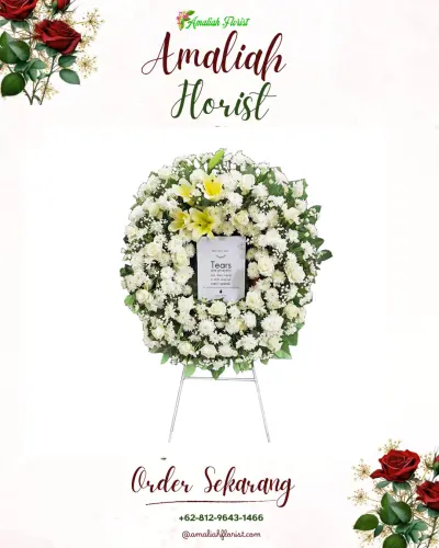 Krans Bunga Duka Cita di Seminyak